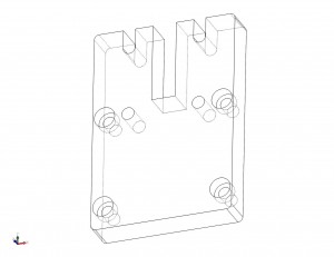 Back plate for mounting dichroics in Illumina core v3