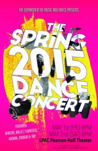 Dance Concert Poster Spring 2015