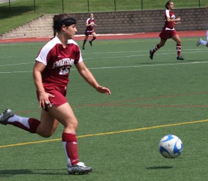 Mills tied the game for the Garnet in the fifth minute.