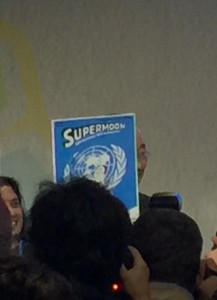 a small gift given Ban Ki-Moon by Civil Society representatives was this SuperMoon poster
