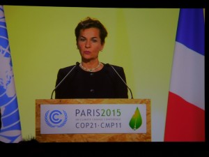 "Paris is known as the city of light- a beacon of hope for the world...the eyes of millions of people are on you"---Christiana Figures addressing the plenary