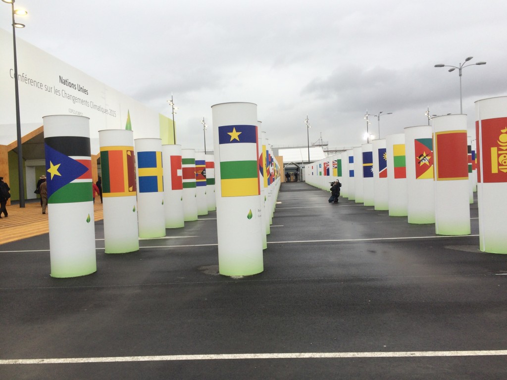 Entrance to COP21 conference site