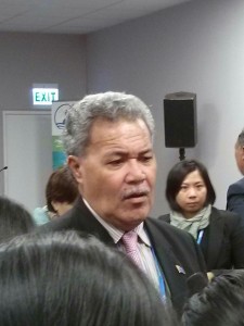 The Prime Minister of Tuvalu, Enele Sopoaga