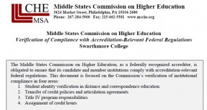 Middle States Federal Regulation Form