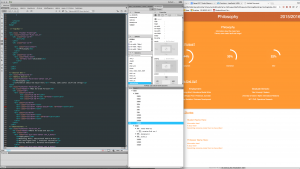 Screenshot of proposed Raodmap website with HTML code 