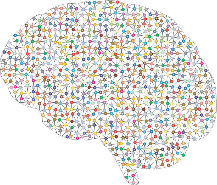 Prismatic neural network multicolor brain picture