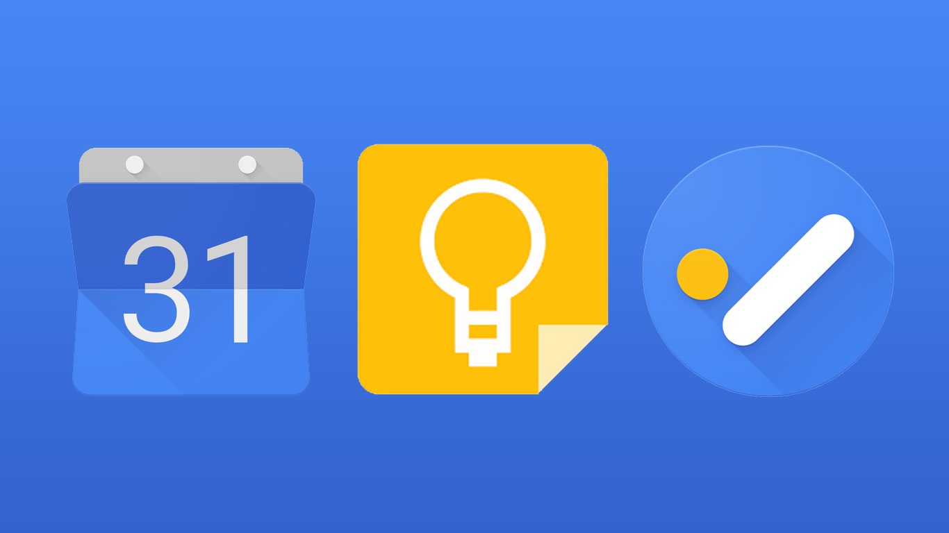 Google Productivity Features widget app icons