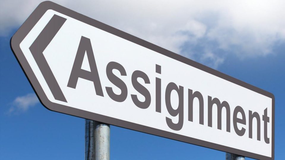 Assignment sign
