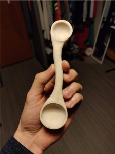 Whittled spoon
