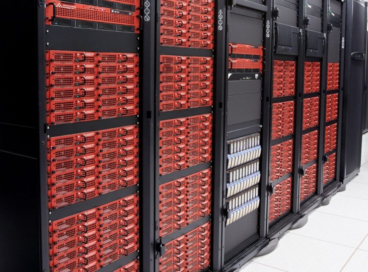 A photo of a high performance computing system from Advanced Clustering Technologies
