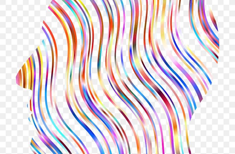 multicolored image of a head