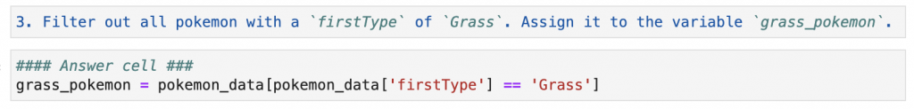 A Markdown cell and a code cell from a Jupyter notebook