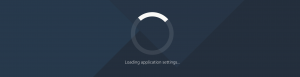 loading your settings