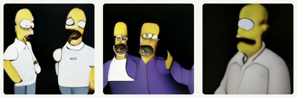 A realistic Homer Simpson by Dall-E Mini