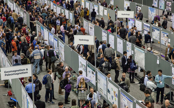 Poster session at a conference