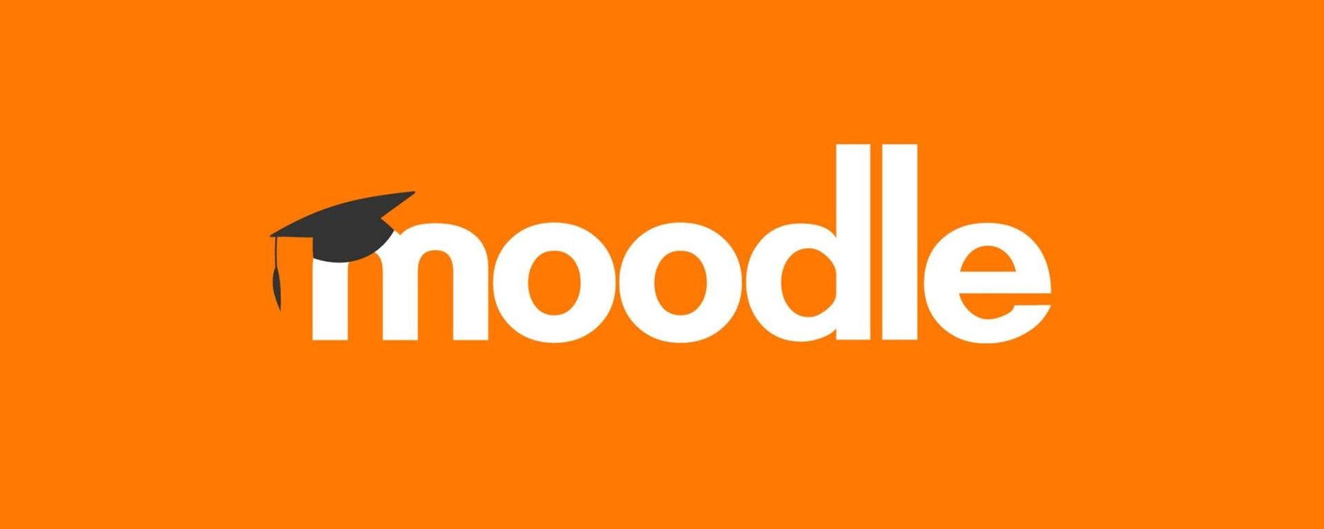 A cover image with the moodle logo
