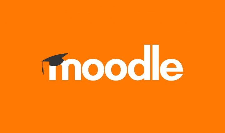 A cover image with the moodle logo