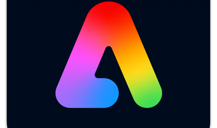 Adobe Express logo, the letter A in multiple colors