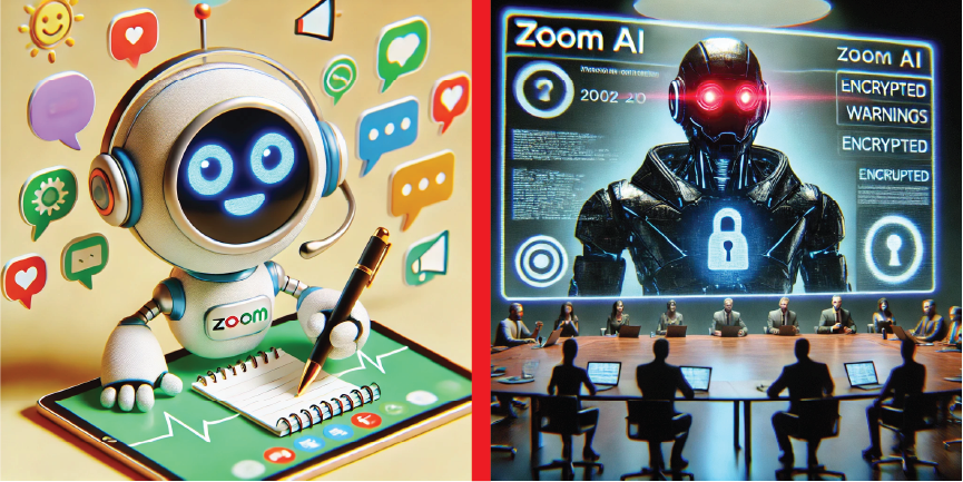 Two visions of Zoom AI bots - one friendly and one scary