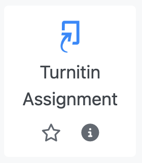 Turnitin Assignment icon in Moodle activities selector